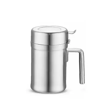 

Portable Stainless Steel Oil Can Container Multi Function Cooking Olive Oil Storage Pot Dishwasher Safe Oil Dispenser Kitchen