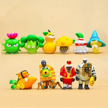 

[Funny] 10pcs/lot Game figures Plants vs Zombies 2 : It's About Time PVC Toy Figure Plants Zombies Toys Figure model kids gift