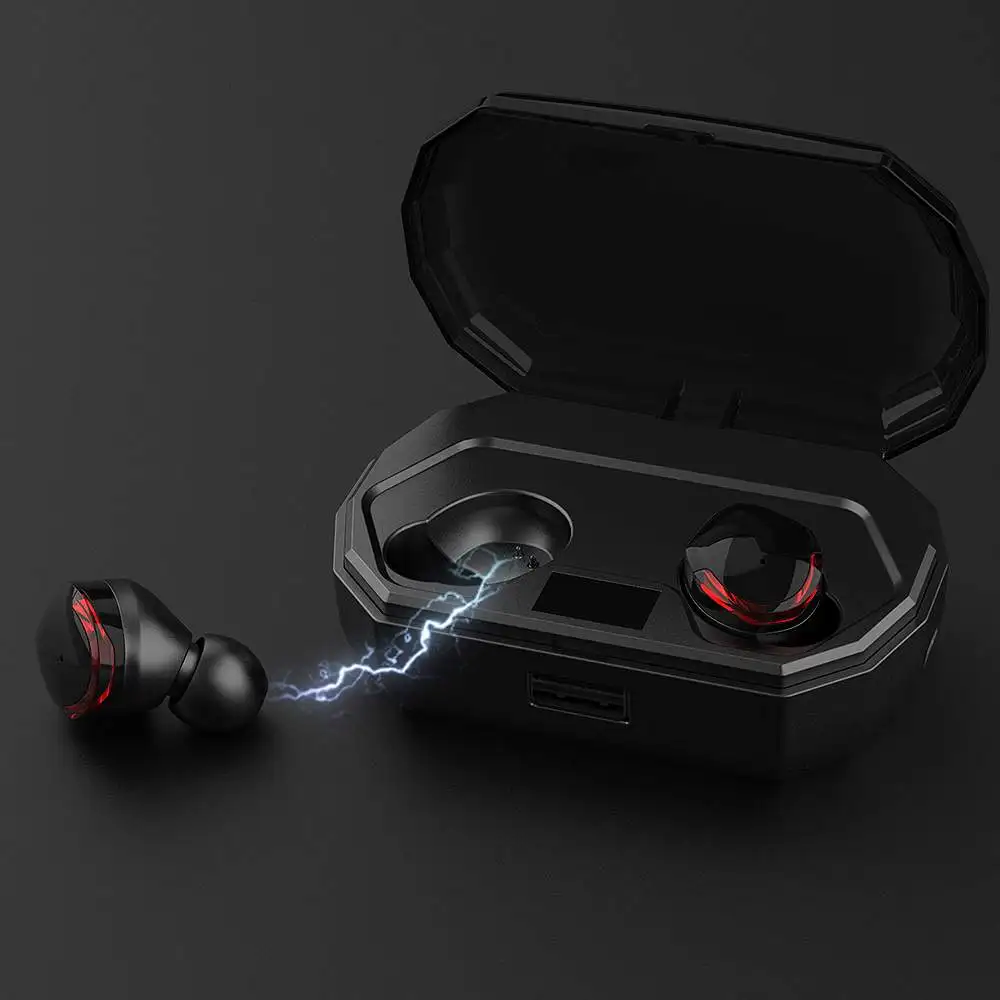TWS беспроводные наушники Smart Touch bluetooth 5,0 IPX7 водонепроницаемые спортивные стерео наушники с зарядным устройством 2000 мАч