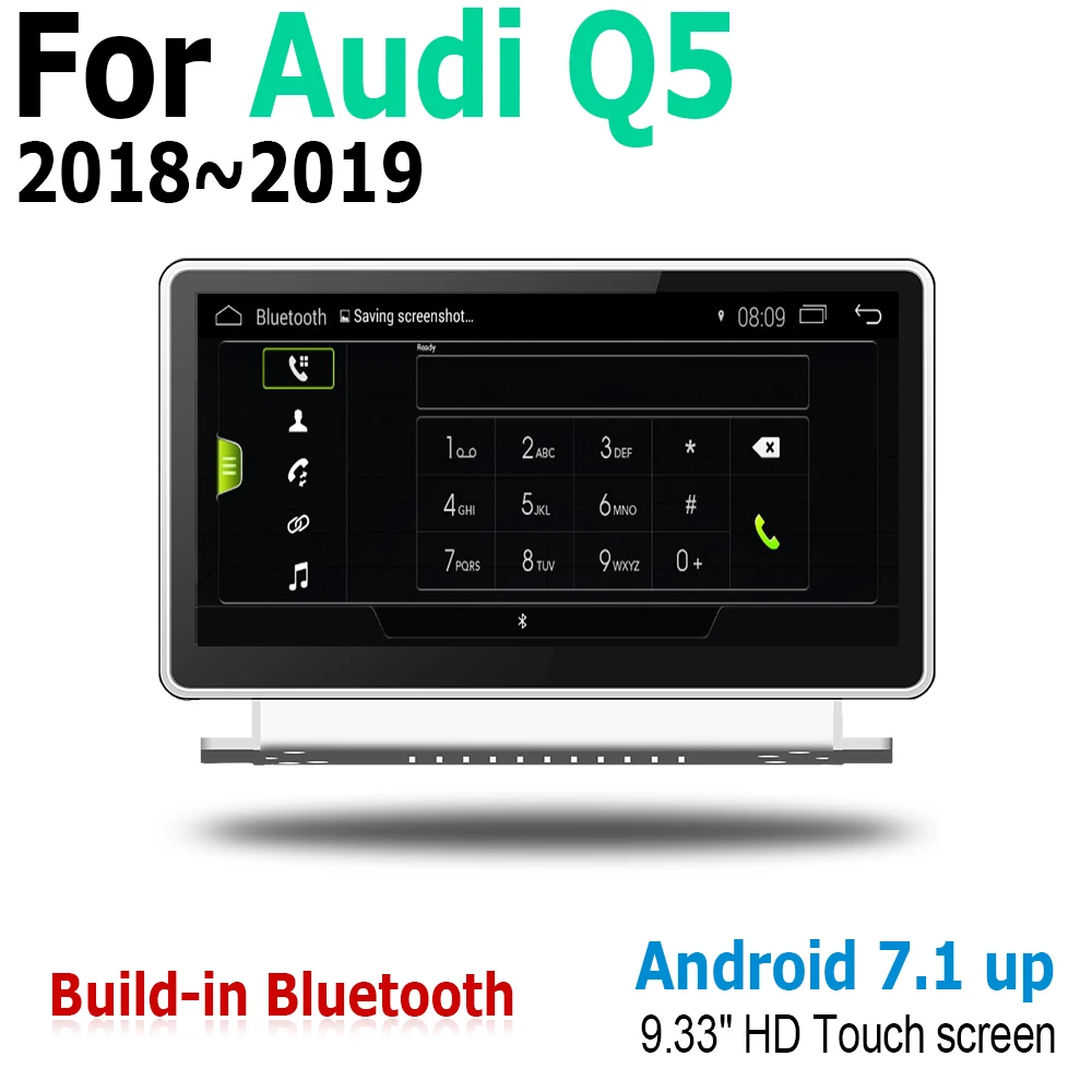 Автомобильный мультимедийный плеер Android экран для Audi Q5 FY 2018 ~ 2019 MMI сенсорный