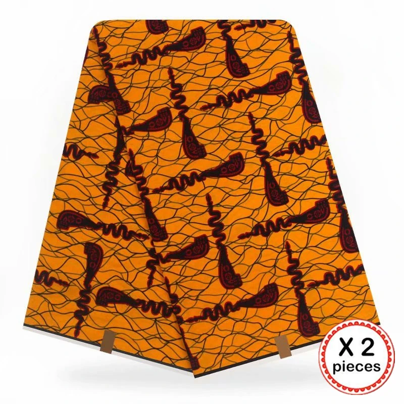 Африканская восковая ткань с принтом Хлопок Шитье Анкара африканская ткань 12 ярдов Нигерия Гана ткань для DIY свадебного платья 91613