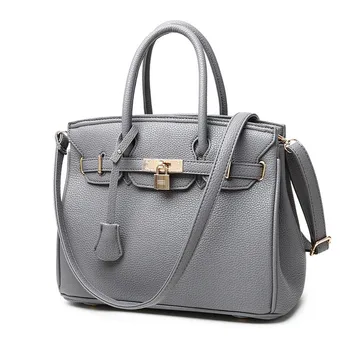 

Women Handbag Briefcase PU Leather Office Ladies Capacity Casual Briefcase Shoulder Messager Bags 2020