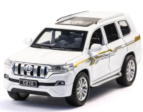 G 1:32 игрушечный автомобиль TOYOTA LAND CRUISER Prado Металлический Игрушечный Автомобиль литые игрушки модель автомобиля 6 дверей могут открываться игрушки для детей - Цвет: G