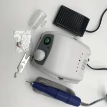 40000RPM STRONG 210 102L Micromotor Handpiece& STRONG 207B Control Box Electric Nail Drill Machine Manicure Nail Art Equipment