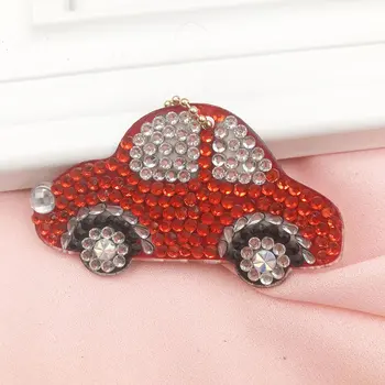 

New Vintage Car Design Diy Diamond Keychain Painting Christmas Gift Full Drill Keyring Girl Jewelry Keyring