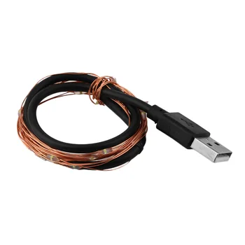 

ICOCO 2m/5m/10m LED Waterproof IP66 USB Power DC5V Copper Wire Fairy String Light Lamp for Wedding Party Festival Decor