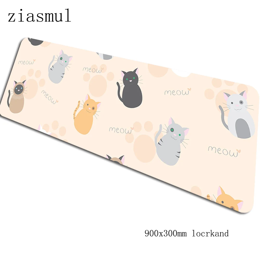 Kawaii коврик для мыши геймер милый 90x30 см notbook коврик для мыши игровой коврик для мыши большой домашний коврик для мыши стол для компьютера коврик для мыши - Цвет: Size 900x300x2mm