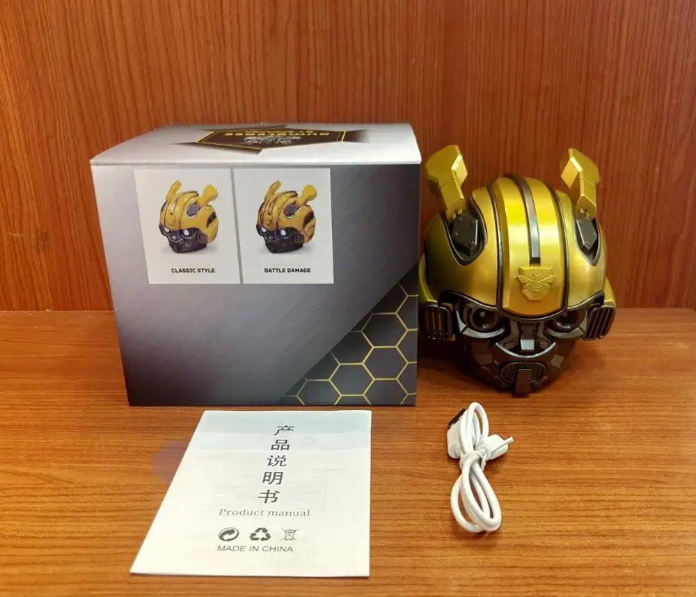 Шлем Bumblebee Bluetooth 5 0 портативный беспроводной динамик со светодиодной вспышкой