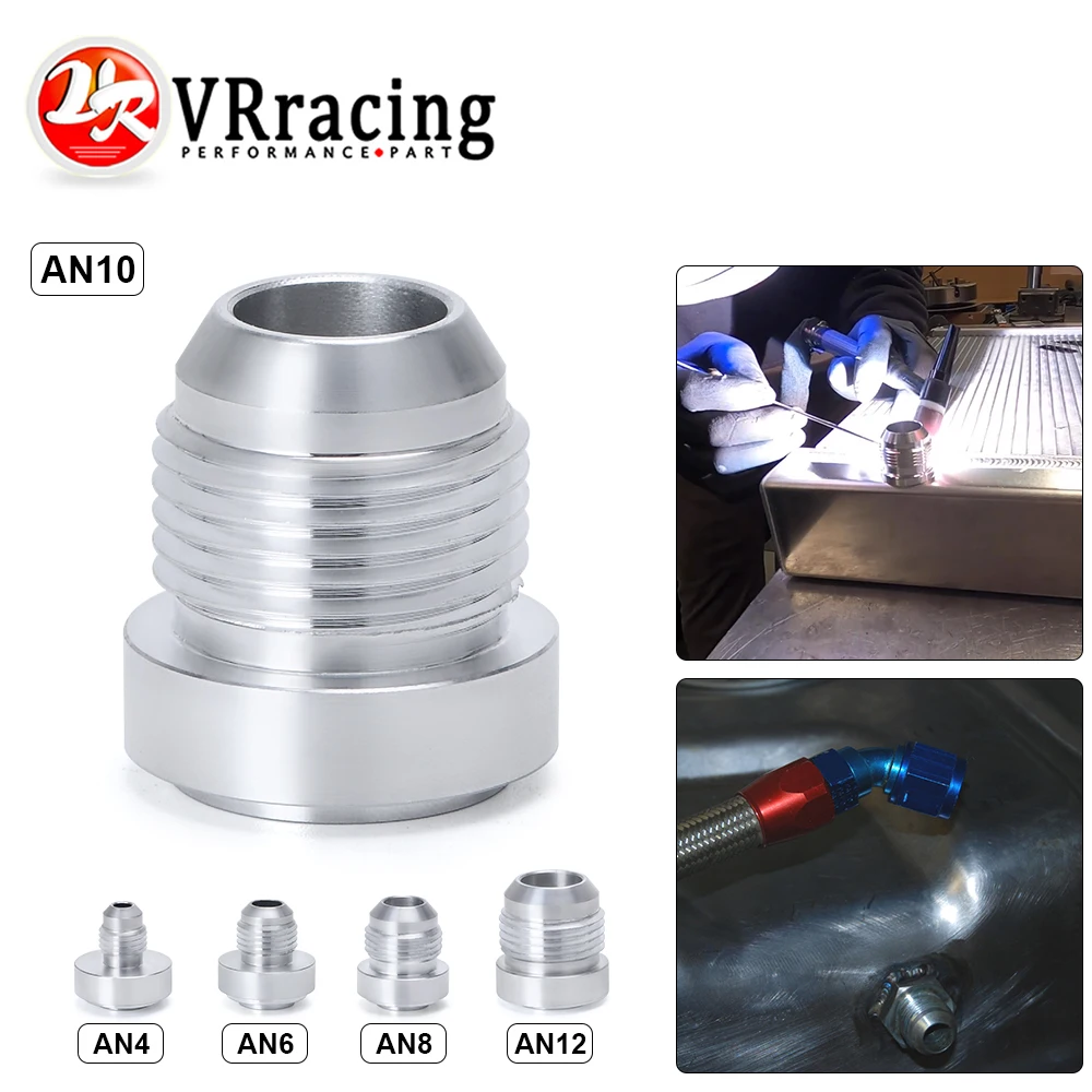 Aluminum AN4 6 8 10 12 AN Straight Male Weld Fitting Adapter Weld Bung Nitrous Hose Fitting For Oil Cooler 1 oil line fitting adapter,aluminum line clamps