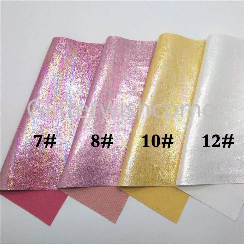 Glitterwishcome 21X29 см А4 Размер искусственная кожа ткань, Переливающаяся Синтетическая кожа ткань искусственная кожа листы для бантов, GM536A