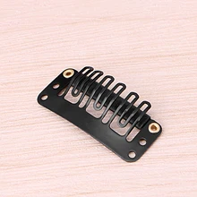 40 шт. 32 мм черные u-образные защелки металлические зажимы для наращивания волос утка клип-на