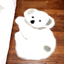 Koala Panda Форма Детский ковер из искусственного меха овчины ковры для спальни пол лохматый шелковистый плюшевый коврик белый ковер из искусственного меха