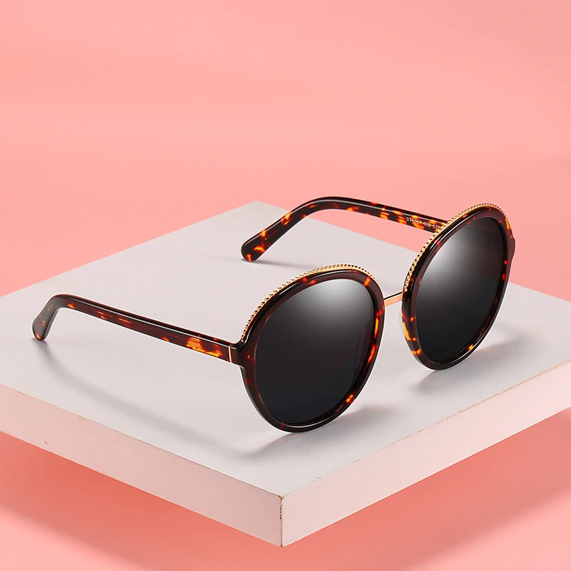 

BLUEMOKY 2019 Women Sunglasses Polaroid Lens UV400 Retro Round Driving Polarized Gradient Sun Glasses Frame Fashion Eyewear