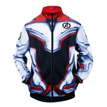 

Superher End Game Quantum Realm Suit Cosplay 3D Printed Costume Premium Zipper Jacket Coat Sweatshirt Tracksuit Fitness Gym Tops