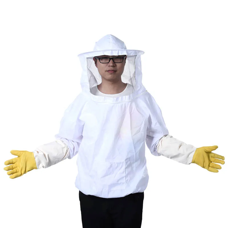 Куртка пчеловода Потяните над смоком защитное оборудование костюм для пчеловода шляпа JS22