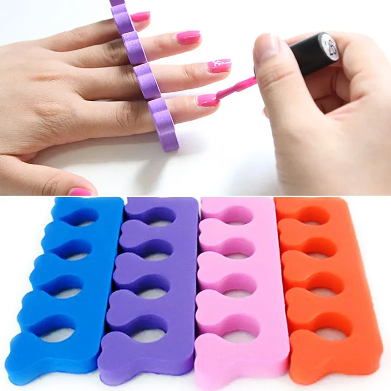 

10pcs Nail Salon Finger / Toe Spreader Nail Art Makeup Tools Foam Finger Toe Separator Manicure Tools Separator for Finger Toe