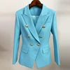 Good Buy Blazer Jacket Runway Lion Buttons Classic Double-Breasted Women's High-Street Slim Newest 4000922696751