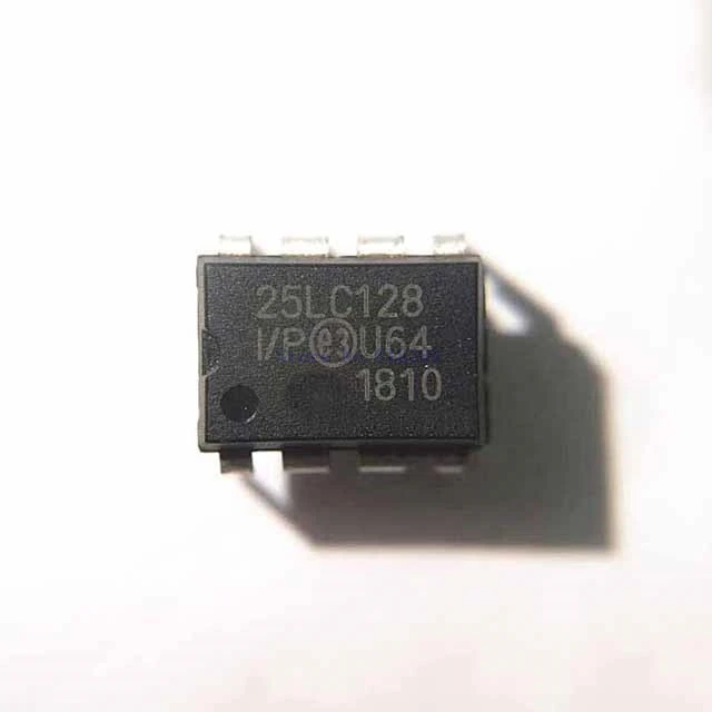 

25lc128 Eeprom Serial-spi 128k-bit 16k Pdip8 Ic 25lc128-i p