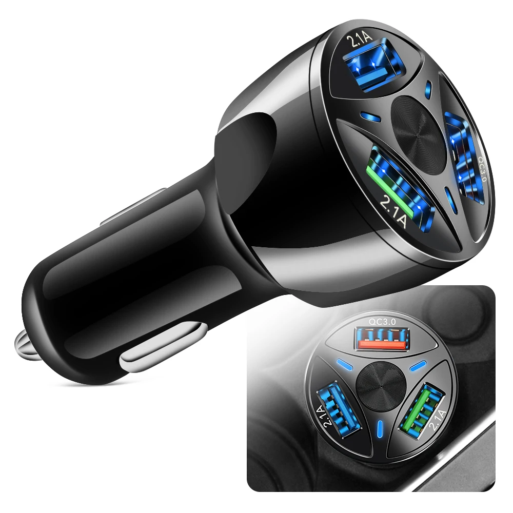 Автомобильное зарядное устройство USB Quick Charge QC3.0 порты для Citroen C4 C1 C5 C3 C6 C ELYSEE VTS Picasso