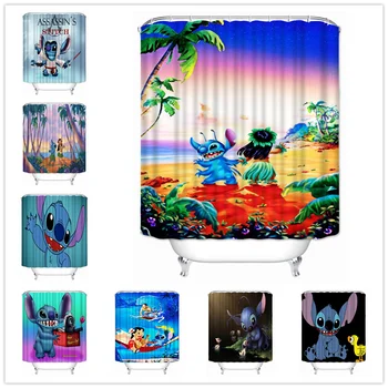 

Musife Custom High Quality Cartoon Shower Curtain Waterproof Bathroom Polyester Fabric Bathroom Curtain