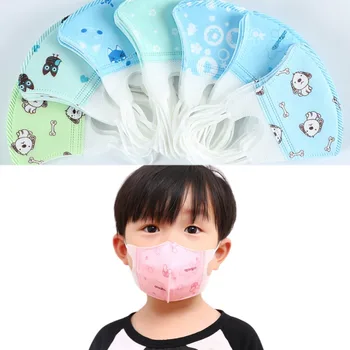 

Cartoon Disposable Face Mask Non Woven Anti-Dust Respirator Outdoor Defences against Color Random