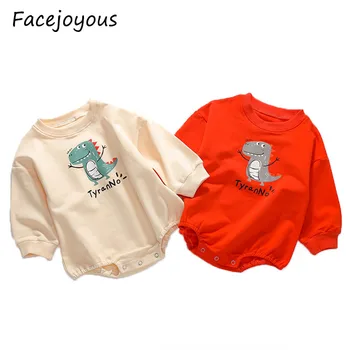 

2020 Spring New Baby Clothing Dinosaur Print Baby Girls Boy Bodysuit Newborn Infant Jumpsuit Playsuit Baby Clothes
