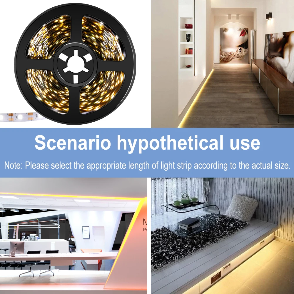 

Night Light USB LED Strip TV LED Lighting Flexible Light Tape Ribbon LED Decoration Strip Lamp Closet Lamp 0.5m 1m 2m 3m 4m 5m