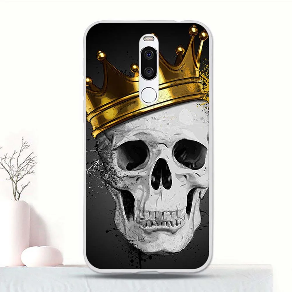 Силиконовый чехол с рисунком для Meizu X8 задняя защитная крышка из ТПУ бампер X