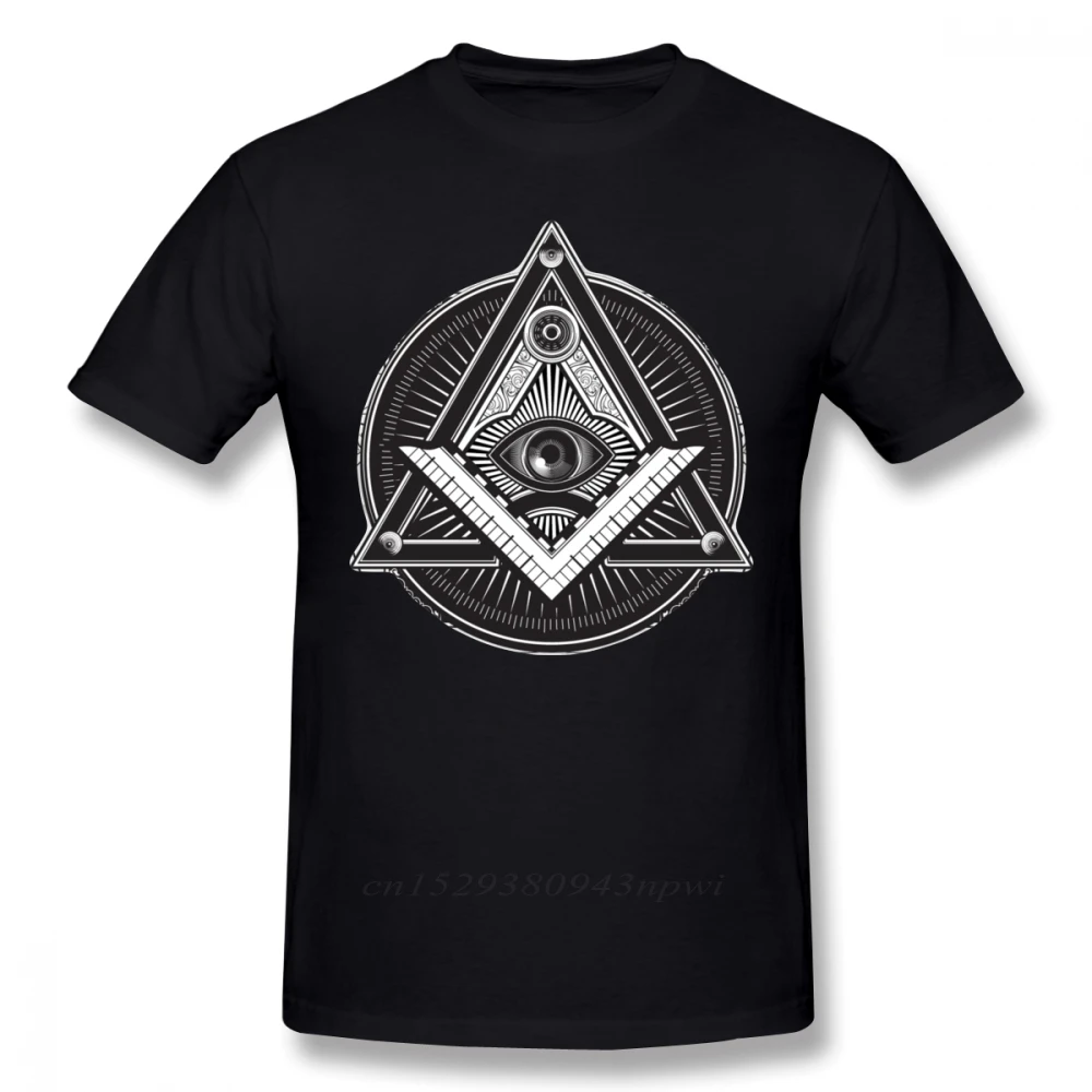 

Футболка с рисунком Illuminati, Классическая футболка с коротким рукавом illumin3xl, забавная Мужская футболка из 100% хлопка