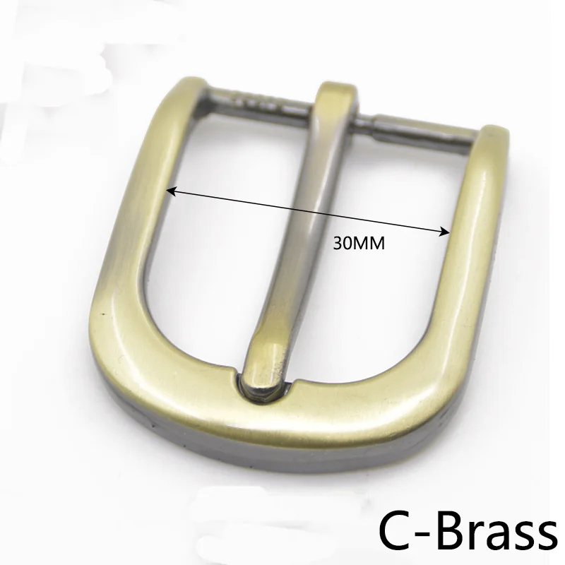 Meetee 1/3/5 шт. 30 мм легированнаякнопка бронзовая шпилька пряжкой в стиле унисекс пряжки ремня головы DIY брюки леатеркрафц декоративные аппаратных аксессуары для ванной комнаты - Цвет: C-Brass