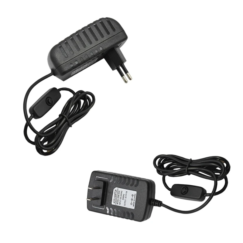Pi 4 адаптер питания вкл/выкл переключатель Usb-C 5V 3.0A ЕС вилка