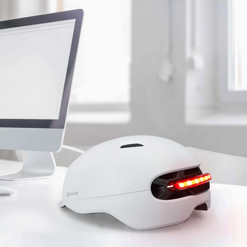 Smart 4U Intelligente LED licht elektrische helm radfahren fahrrad schutzhelm skateboard rad taktische multi-zweck licht