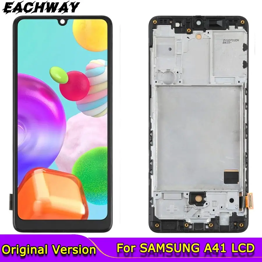 A415F LCD With Frame For SAMSUNG Galaxy A41 2020 Display A415 SM-A415F/DSN SM-A415F/DSM Screen Touch Sensor Digitizer Assembly | Мобильные