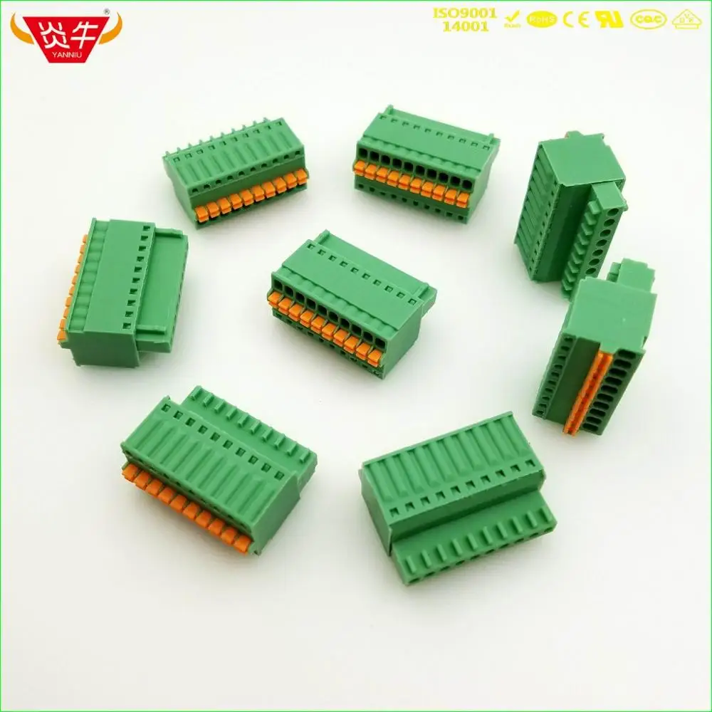 Blocos de Terminais Plug-in Plugáveis 2.5mm 2pin12pin Fk-mc 05 – 2-st-2 5 1881325 Phoenix Kf2edgkd 2.5 2p12p 15edgkd Pcb