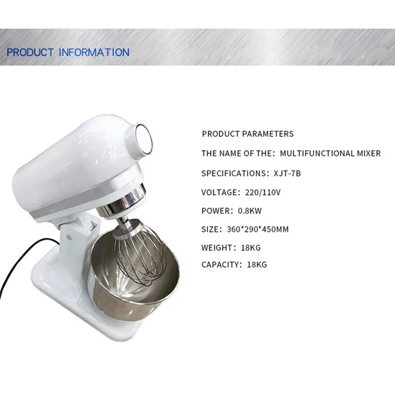 Household Cream Blender Making Machine Mixer Multi-function Egg Beaten Machine Cream Blender Cake Bread Stir Cream XJT-7B