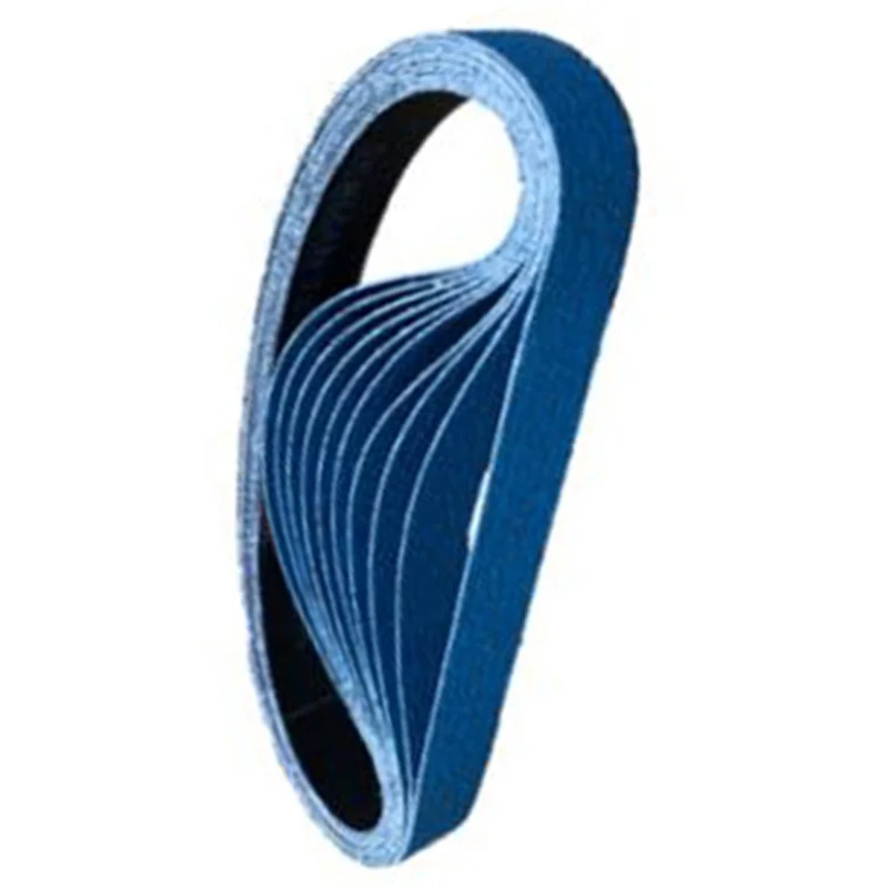 9 шт./компл. 20 мм x 520 мм Поддержка файлов Zirconia шлифовальный Ремни 40/60/80 Грит