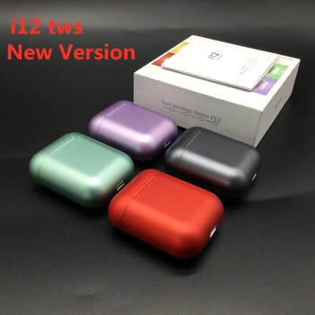 

Metal Color Macaron i12 TWS Wireless Earphones Bluetooth 5.0 inpods 12 Metal color version Phone pk i7s i9s i11 i14 i60 i30