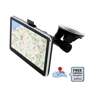 

5 inch 8GB Car Truck HGV LGV GPS Navigation EU Lifetime Map POI XGODY 560 FM Transmission Mirror Touch Screen Car Electronics