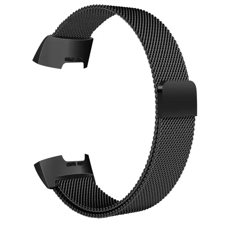 black 7 OULUCCI металлический ремешок из нержавеющей стали для браслета Fitbit charge 2 горный хрусталь ремешок для Fitbit charge 3 ремешок умный браслет для женщин - Цвет: black 7