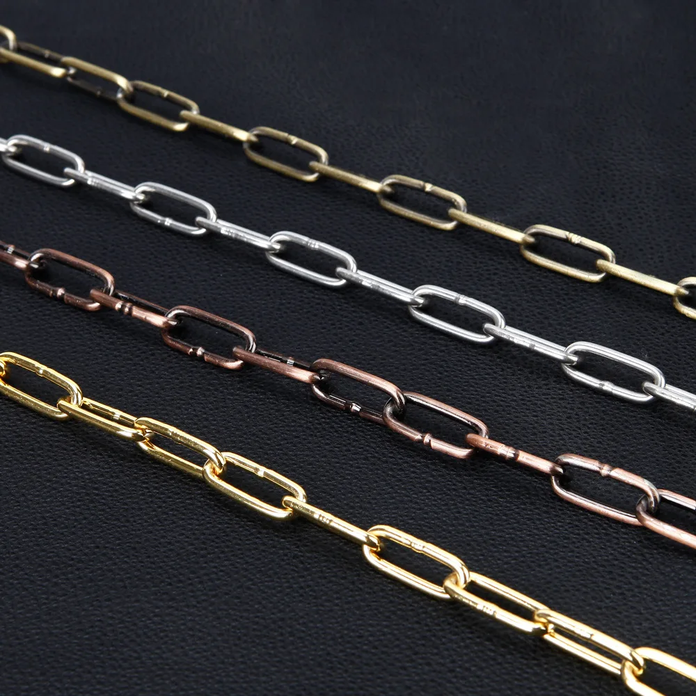 

Gold-Tone Chain Iron Chain Chandelier Pendant Metal Chain Copper Chain Stainless Steel Iron Chain Lock Large Size Copper Pendant