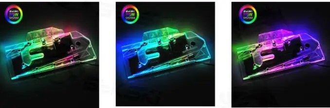 Bykski GPU водоблок для MSI Geforce RTX 2070 AERO ITX 8G GPU охладитель N-MS2070AERO-X - Цвет лезвия: 5v 3pin rbw light