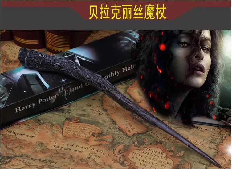 Hogwar Magic School Alastor Moody Bellatrix lestranna Luna lovegood духовный Молот волшебная палка Косплей сортов взрослых детей - Цвет: Bellatrix Lestrange