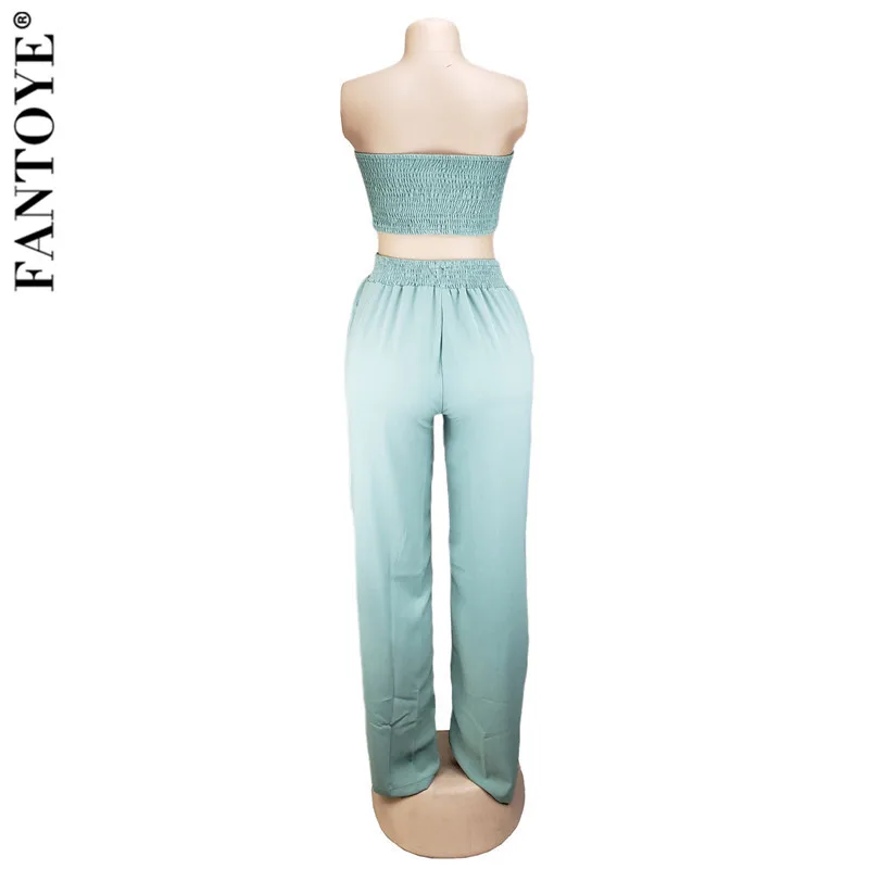 Женский свободный костюм FANTOYE базовый комплект из двух предметов короткий топ и