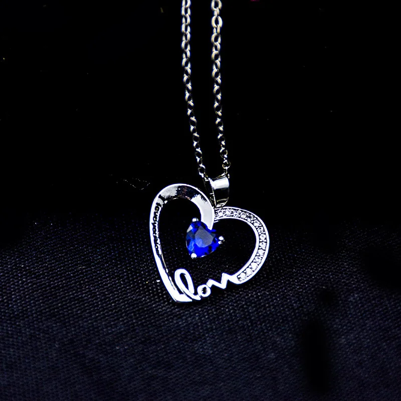 Модное ожерелье с подвеской в форме сердца кристаллами для женщин подвеска мамы