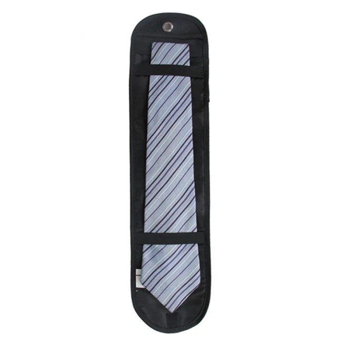 Newly Men Necktie Roll Organizer Bag Nylon Tie Case Storage Waterproof for Business Travel J9