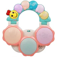 LOOZYKIT, Детские барабаны, Детские ручные барабаны, музыкальные инструменты, детские игрушки 6-12 месяцев, музыкальные игрушки для детей, погремушка, ручной барабан