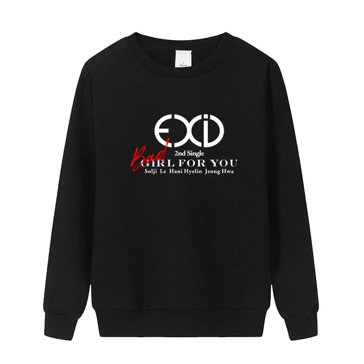Новое поступление kpop exid bad girl для вас альбом все имя члена печать тонкие толстовки