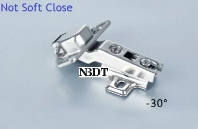 -30Degrs Not Soft 4 шт.-30-45 30 45 90 135 165 градусов обычный гидравлический мягкий закрытый шкаф петля для двери шкафа угловой Диагональ - Цвет: -30Degrs Not Soft