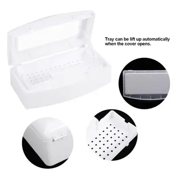 

Nail Art Nail Tools Sterilizer Tray Sterilization Box Disinfection Container Manicure Tools for Salon Nails Accessoires a