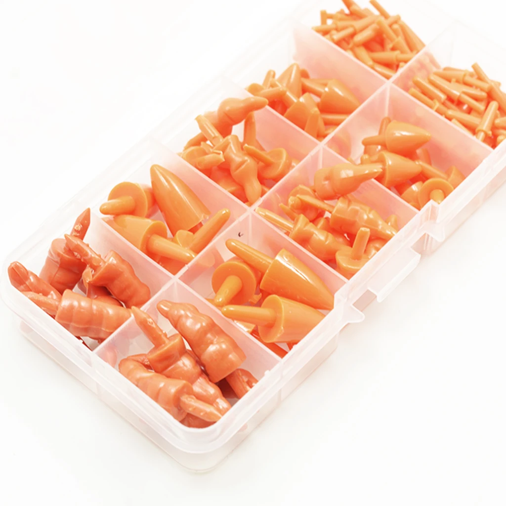 160x Snowman Miniature Carrot Noses Realistic Orange for Crafting Decor Holiday Hobby Hand Made Christmas Winter Snowmen